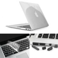 ENKAY műanyag tok billentyűzet védelmével és konnektor kupakkal - MacBook Air 13" (A1237, A1304, A1369)
