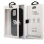 Karl Lagerfeld Stack White Logo szilikon tok - iPhone 12 Pro Max - fekete