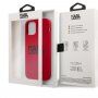 Karl Lagerfeld Stack Black Logo szilikon tok - iPhone 12 Pro Max - piros