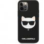 Karl Lagerfeld Choupette Head szilikon tok - iPhone 12 Pro Max - fekete