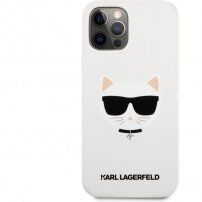 Karl Lagerfeld Choupette Head szilikon tok - iPhone 12 Pro Max - fehér