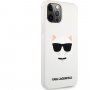 Karl Lagerfeld Choupette Head szilikon tok - iPhone 12 Pro Max - fehér