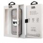 Karl Lagerfeld Choupette Head Glitter tok - iPhone 12 Pro Max - fekete