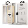 Karl Lagerfeld Choupette Head Glitter tok - iPhone 12 Pro Max - arany