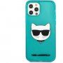 Karl Lagerfeld Choupette Head tok - iPhone 12 Pro Max - türkizkék