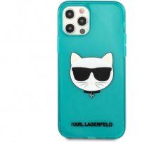 Karl Lagerfeld Choupette Head tok - iPhone 12 Pro Max - türkizkék
