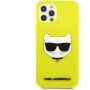 Karl Lagerfeld Choupette Head tok - iPhone 12 Pro Max - neon sárga