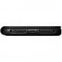Nomad Rugged Folio bőr flip cover tok MagSafe -vel - iPhone 12 Pro Max - fekete