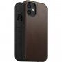 Nomad Rugged Folio bőr flip cover tok MagSafe -vel - iPhone 12 mini - barna