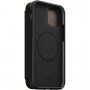 Nomad Rugged Folio bőr flip cover tok MagSafe -vel - iPhone 12 / 12 Pro - barna