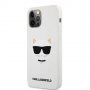 Karl Lagerfeld Choupette Head szilikon tok - iPhone 12 Pro Max - fehér