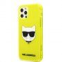 Karl Lagerfeld Choupette Head tok - iPhone 12 Pro Max - neon sárga