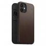 Nomad Rugged Folio bőr flip cover tok MagSafe -vel - iPhone 12 mini - barna