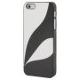 Műányag védő tok Apple iPhone 5 / 5S / SE (2016) - fekete / fehér