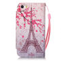 Védő flip cover tok Apple iPhone SE (2016) / 5S / 5 - Eiffel torony