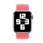 Nylon fontott körpánt - Apple Watch 42mm / 41mm / 40mm / 38mm - L - rózsaszín