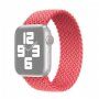 Nylon fontott körpánt - Apple Watch 42mm / 41mm / 40mm / 38mm - L - rózsaszín