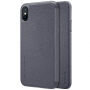 NILLKIN védő flip cover tok Apple iPhone XS / iPhone X - fekete