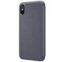 NILLKIN védő flip cover tok Apple iPhone XS / iPhone X - fekete