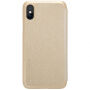 NILLKIN védő flip cover tok Apple iPhone XS / iPhone X - arany