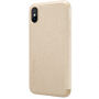 NILLKIN védő flip cover tok Apple iPhone XS / iPhone X - arany