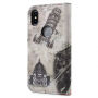 Védő flip cover tok Apple iPhone XS / iPhone X - Eiffel torony