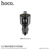 HOCO autótöltő adóegységgel az okostelefon csatlakozásához a rádióval Apple iPhone - sötétszürke