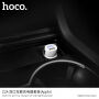 HOCO autótöltő szett két USB porttal és lightning kábellel Apple készülékekhez - fehér