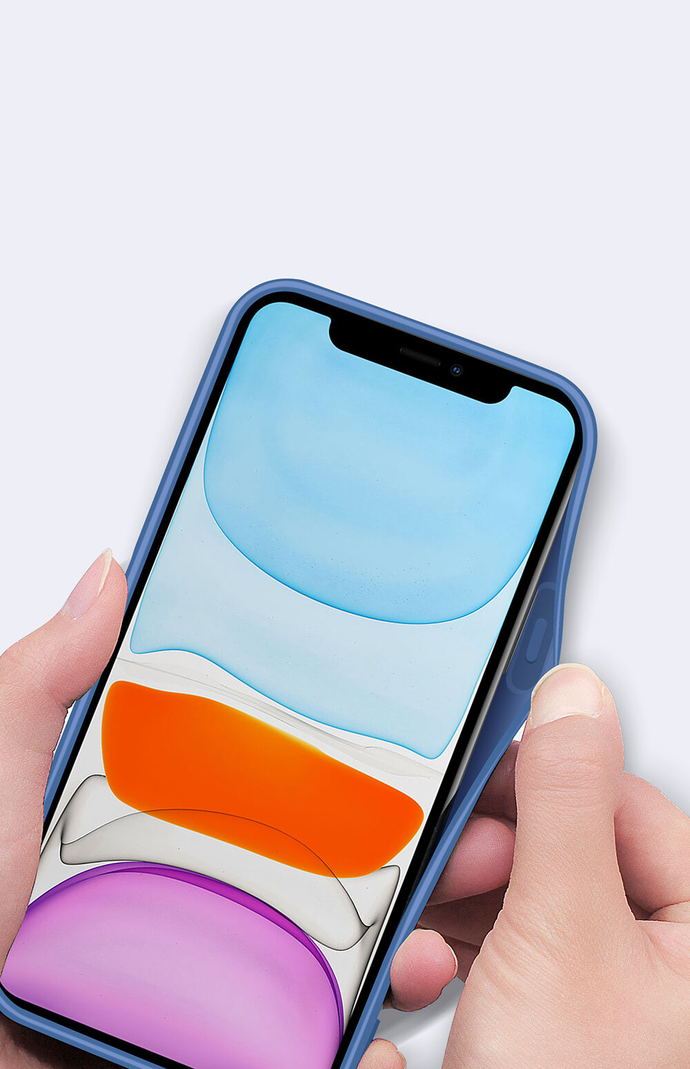 Védőtok kártyatartóval - iPhone 12 - sárga