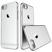 USAMS vékony tok kupakkal lightning konnektor - Apple iPhone SE (2020/2022) / 8 / 7 - átlátszó