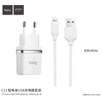 HOCO adapter szett és töltő kábel Apple iPhone - fehér