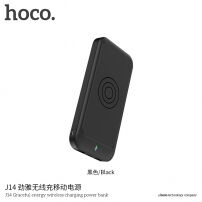HOCO elegáns power bank 10000mAh vezeték nélküli töltővel Apple iPhone - fekete
