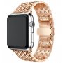 Elegáns rozsdamentes acél szíj Apple Watch Ultra 49mm / 46mm / 45mm / 44mm / 42mm - rózsaszín-arany