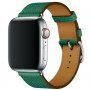 Bőr szíj - Apple Watch Ultra 49mm / 46mm / 45mm / 44mm / 42mm - zöld