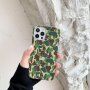 Terepmintás védőtok - iPhone 12 mini - zöld