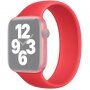 Szilikon körpánt - szíj csat nélkül - Apple Watch Ultra 49mm / 46mm / 45mm / 44mm / 42mm - S - piros