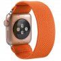 Nylon kökpánt - szíj csat nélkül - Apple Watch Ultra 49mm / 46mm / 45mm / 44mm / 42mm - narancssárga