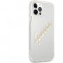 Guess Vintage Script Gold Logo tok - iPhone 12 Pro Max - arany