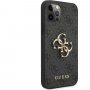 Guess 4G Metal Logo tok - iPhone 12 / 12 Pro - szürke