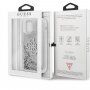 Guess Big 4G Liquid Glitter Silver tok - iPhone 12 Pro Max - ezüst