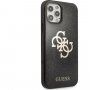 Guess Big 4G Full Glitter tok - iPhone 12 Pro Max - fekete