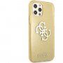 Guess Big 4G Full Glitter tok - iPhone 12 Pro Max - arany