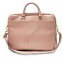 Guess Saffiano Vintage Script táska - MacBook 16"-ig - rózsaszín-arany