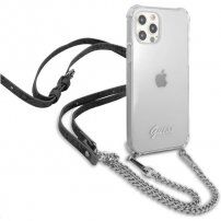 Guess Silver 4G Chain and Script tok - iPhone 12 Pro Max - ezüst