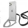 Guess Silver 4G Chain and Script tok - iPhone 12 Pro Max - ezüst