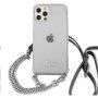 Guess Silver 4G Chain and Script tok - iPhone 12 Pro Max - ezüst