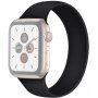 Szilikon körpánt - szíj csat nélkül - Apple Watch 42mm / 41mm / 40mm / 38mm - S - fekete