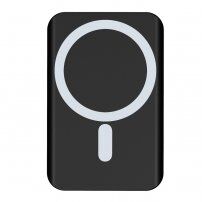 Külső akkumulátor /Power bank MagSafe vezeték nélküli töltéssel - USB-C portokkal - 4 000 mAh - fekete
