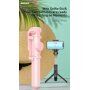 Baseus Lovely Bluetooth szelfi bot tripod állvánnyal - iPhone - fekete