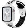 Védő tok szilikonpánttal - Apple Watch 40mm - fehér-fekete